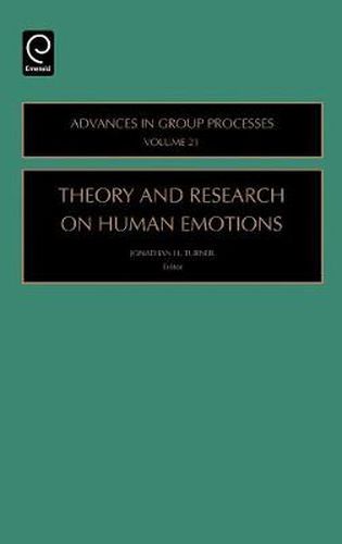 Cover image for Theory and Research on Human Emotions