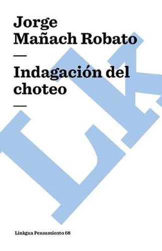 Cover image for Indagacion del Choteo