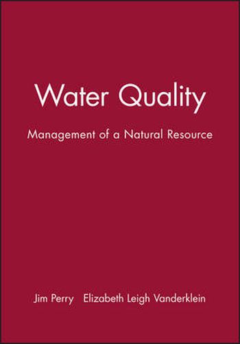 Cover image for Water Quality: Management of a Natural Resource