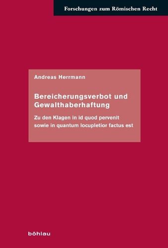 Cover image for Bereicherungsverbot Und Gewalthaberhaftung
