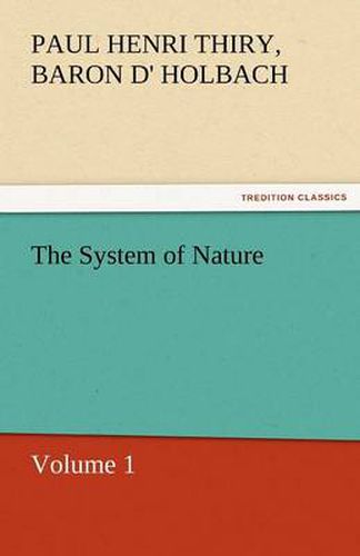 Cover image for The System of Nature, Volume 1