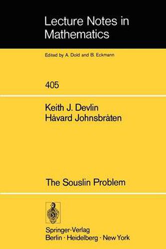 Cover image for The Souslin Problem