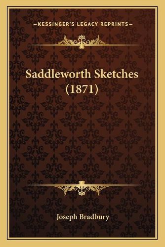 Cover image for Saddleworth Sketches (1871)