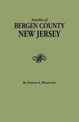 Cover image for Families of Bergen County, New Jersey