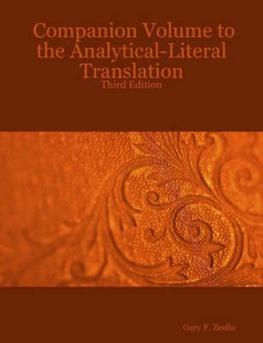 Cover image for Companion Volume to the Analytical-Literal Translation: Third Edition