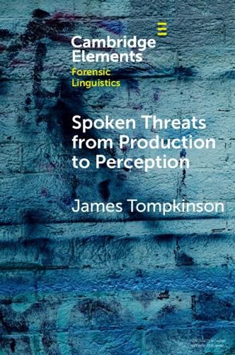 Cover image for Spoken Threats from Production to Perception