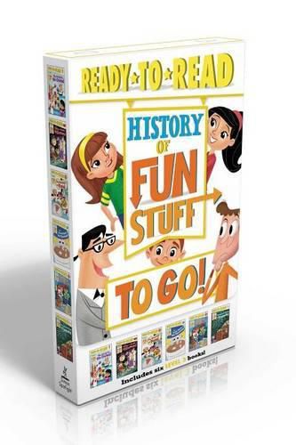 History of Fun Stuff to Go! Set: The Deep Dish on Pizza!; The Scoop on Ice Cream!; The Tricks and Treats of Halloween!; The Sweet Story of Hot Chocolate!; The High Score and Lowdown on Video Games!; The Explosive Story of Fireworks!