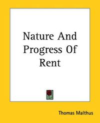Cover image for Nature And Progress Of Rent
