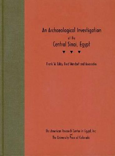 An Archaeological Investigation of the Central Sinai, Egypt