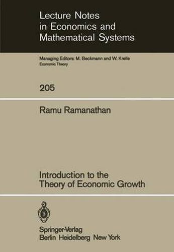 Cover image for Introduction to the Theory of Economic Growth