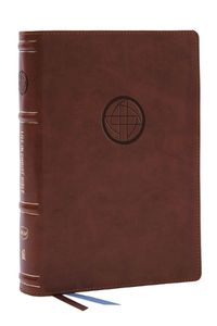 Cover image for Life in Christ Bible: Discovering, Believing, and Rejoicing in Who God Says You Are (NKJV, Brown Leathersoft, Red Letter, Comfort Print)