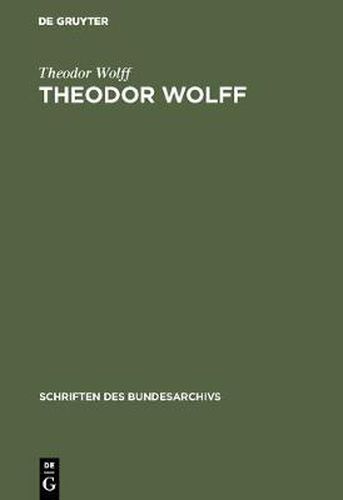 Cover image for Theodor Wolff: Erlebnisse, Erinnerungen, Gedanken Im Sudfranzoesischen Exil