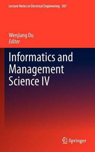 Cover image for Informatics and Management Science IV