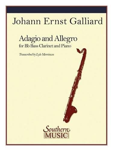 Cover image for Adagio and Allegro: For Bass Clarinet in Bb and Piano