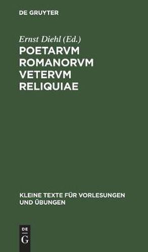 Poetarvm Romanorvm Vetervm Reliquiae