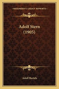 Cover image for Adolf Stern (1905)