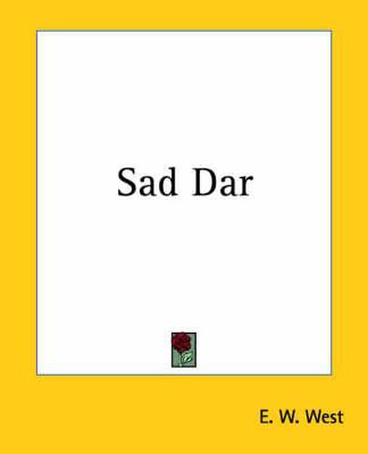 Cover image for Sad Dar