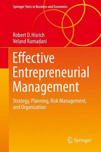 Effective Entrepreneurial Management: Strategy, Planning, Risk Management, and Organization