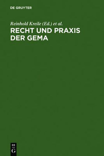 Recht und Praxis der GEMA: Handbuch und Kommentar