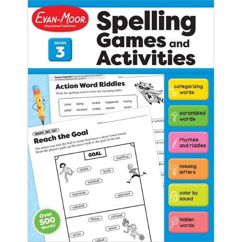 Cover image for Spelling Games and Activities, Grade 3