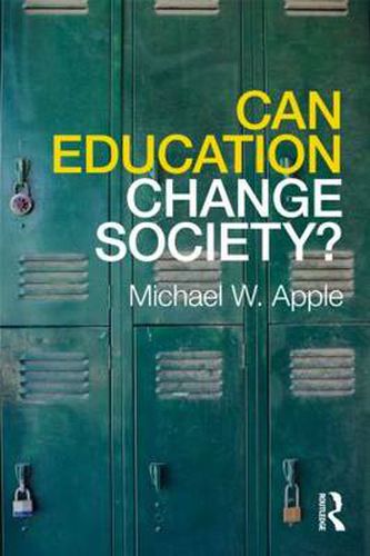 Cover image for Can Education Change Society?