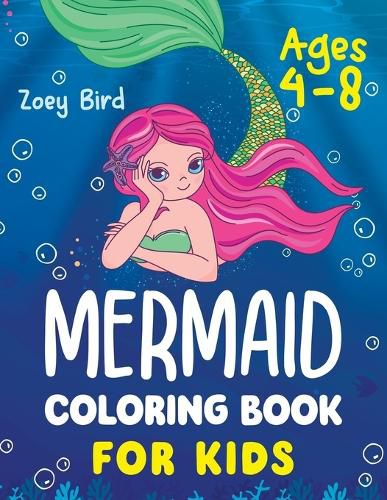 Cover image for Mermaid Coloring Book for Kids: Coloring Activity for Ages 4 - 8