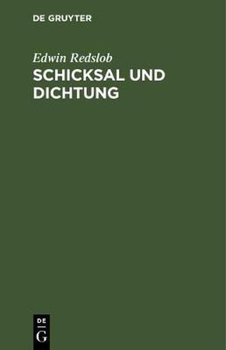 Cover image for Schicksal und Dichtung