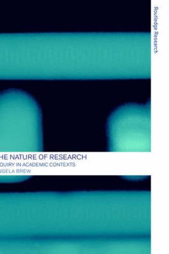 Cover image for The Nature of Research: Inquiry in Academic Contexts