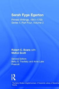 Cover image for Sarah Fyge Egerton: Printed Writings, 1641-1700: Series II, Part Four, Volume 2