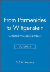 Cover image for From Parmenides to Wittgenstein, Volume 1: Collected Philosophical Papers