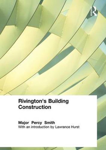 Cover image for Rivington's Building Construction