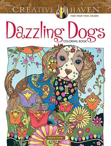 Cover image for Creative Haven Dazzling Dogs Coloring Book