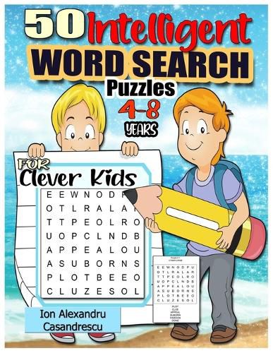 Cover image for 50 Intelligent Word Search Puzzles 4-8 Years for Clever Kids