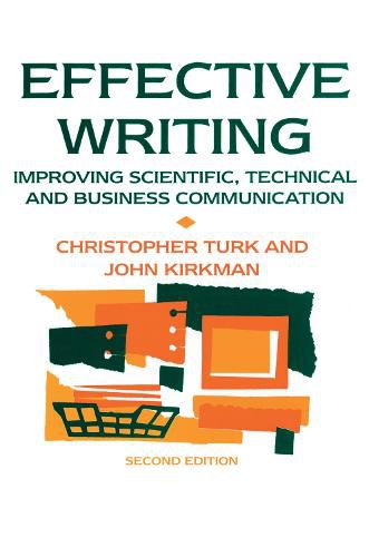 Cover image for Effective Writing: Improving Scientific, Technical and Business Communication