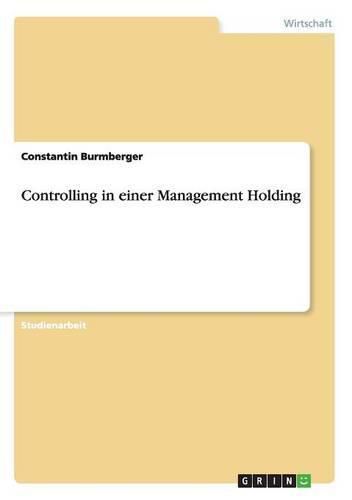 Cover image for Controlling in einer Management Holding