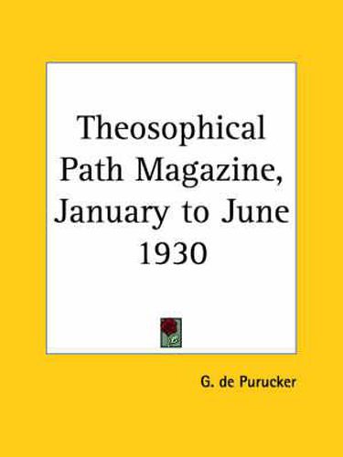 Cover image for Theosophical Path Magazine (January to June 1930)