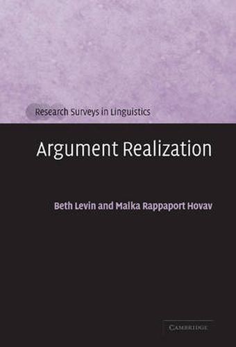 Cover image for Argument Realization