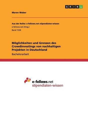 Cover image for Moeglichkeiten und Grenzen des Crowdinvestings von nachhaltigen Projekten in Deutschland