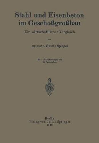 Cover image for Stahl Und Eisenbeton Im Geschossgrossbau: Ein Wirtschaftlicher Vergleich