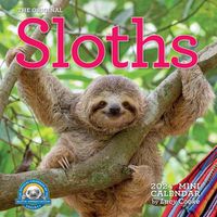 Cover image for Original Sloths Mini Wall Calendar 2024
