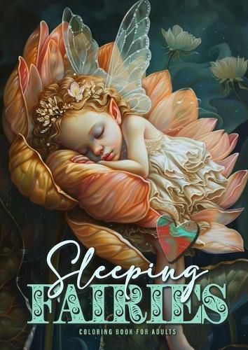 Cover image for Sleeping Fairies Coloring Book for Adults