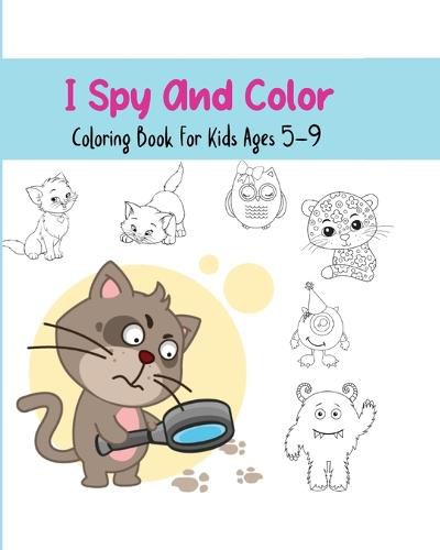 Cover image for I spy and color