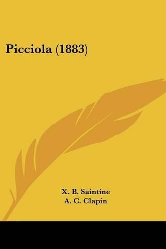 Cover image for Picciola (1883)