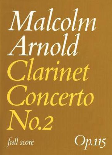 Cover image for Clarinet Concerto No.2