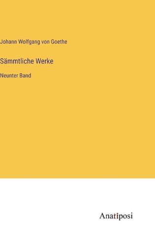 Cover image for Saemmtliche Werke