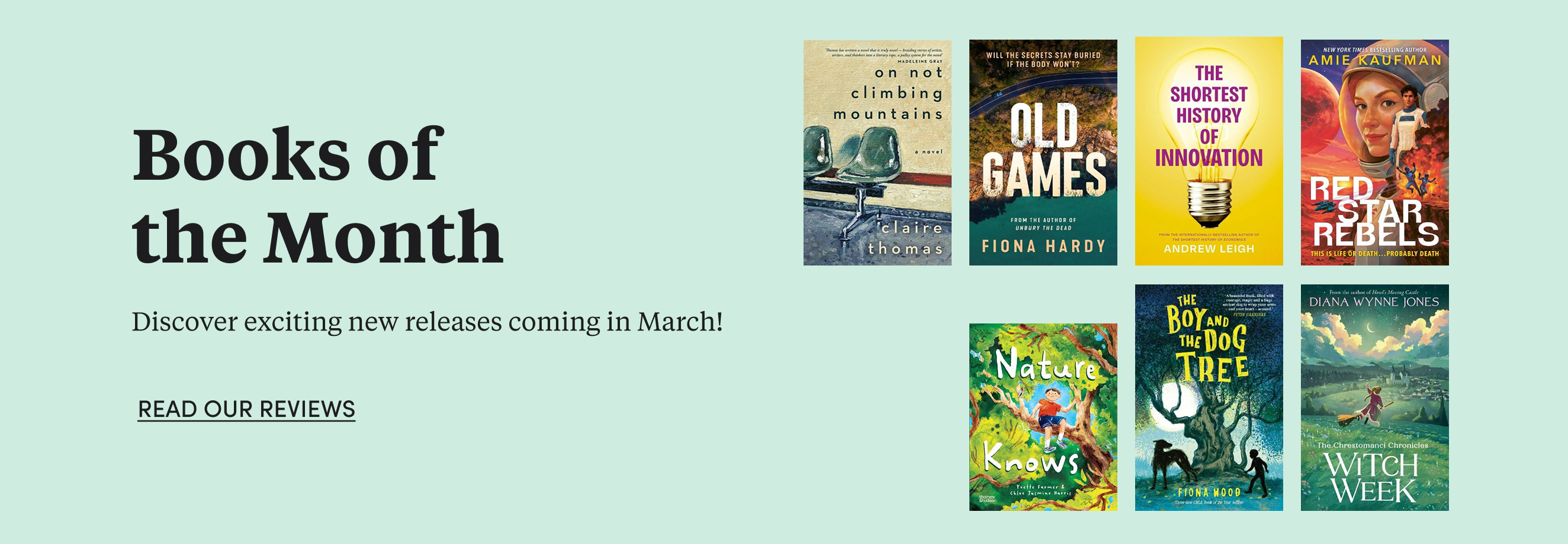 Discover our books of the month for March!