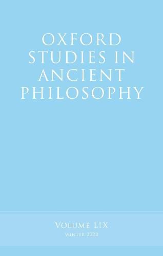 Cover image for Oxford Studies in Ancient Philosophy, Volume 59