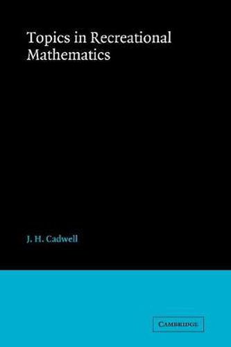 Cover image for Topics in Recreational Mathematics