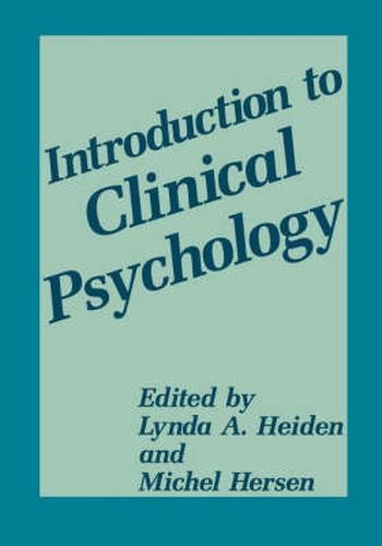 Cover image for Introduction to Clinical Psychology