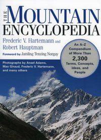 Cover image for The Mountain Encyclopedia: An A to Z Compendium of Over 2,250 Terms, Concepts, Ideas, and People